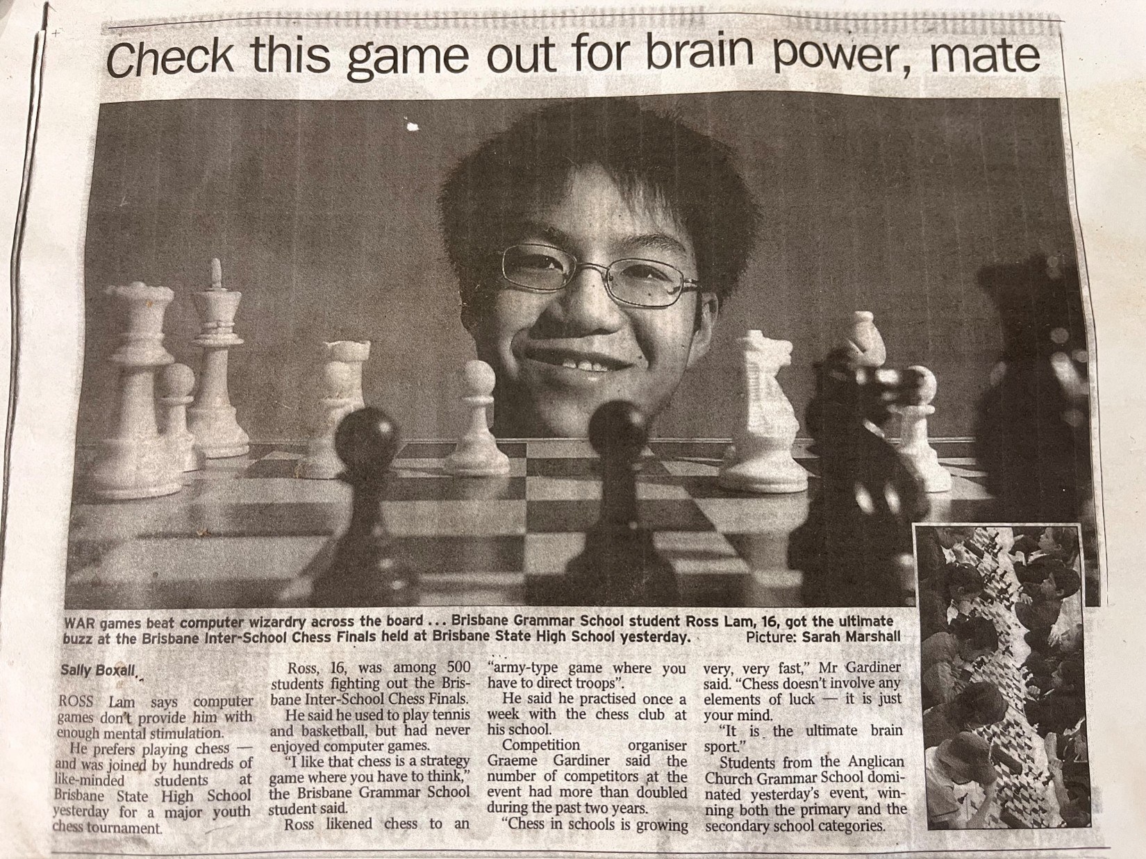 Ross Lam featured in The Courier-Mail