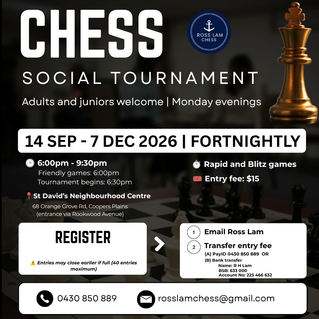 Monday Evening Tournaments flyer